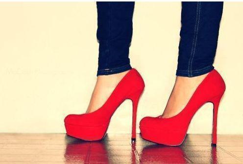 suede louboutin - red red bottom heels