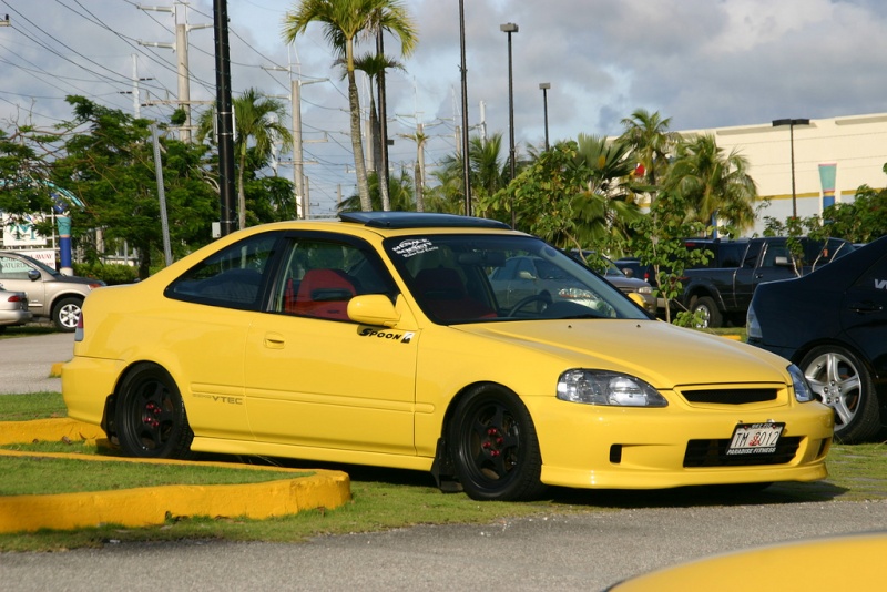 honda civic ek coupe slammed